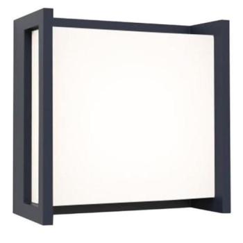 LED lámpatest , oldalfali , 9.5W , természetes fehér , sötétszürke , kültéri , IP54 , LUTEC , QUBO kép