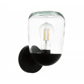 LED lámpatest , oldalfali , E27-es foglalatú , fekete , kültéri , IP44 , EGLO , DONATORI , 98701 kép