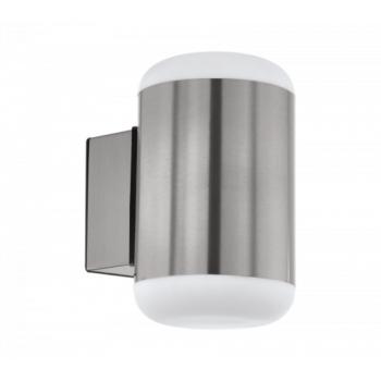 LED lámpatest , oldalfali , E27-es foglalatú , nemesacél , kültéri , IP44 , EGLO , MERLITO , 97843 kép