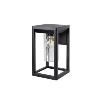 LED lámpatest , oldalfali , E27 foglalat , fekete , 27 cm , kültéri , IP44 , Kanlux , VIMO kép