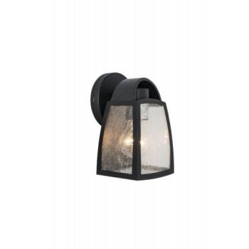LED lámpatest , oldalfali , E27 foglalat , matt fekete , kültéri , IP44 , LUTEC , KELSEY kép