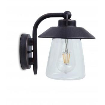 LED lámpatest , oldalfali , E27 foglalat , matt rozsdabarna , kültéri , IP44 , LUTEC , CATE kép