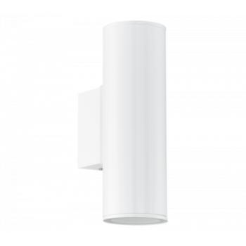 LED lámpatest , oldalfali , GU10 , 2x3W , meleg fehér , 2 irányú , fehér , kültéri , IP44 , EGLO , RIGA , 94101 kép