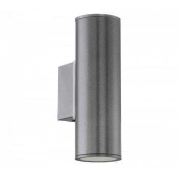 LED lámpatest , oldalfali , GU10 , 2x3W , meleg fehér , 2 irányú , nemesacél , kültéri , IP44 , EGLO , RIGA , 94107 kép
