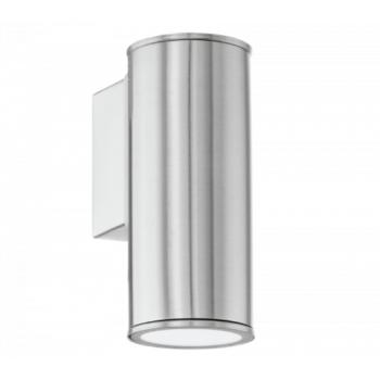 LED lámpatest , oldalfali , GU10 , 3W , meleg fehér , 1 irányú , nemesacél , kültéri , IP44 , EGLO , RIGA , 94106 kép