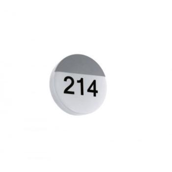 Led lámpatest , oldalfali , házszám kijelzéssel , 11 Watt , meleg fehér , kültéri , ezüst , IP44 , EGLO , OROPOS , 96237 kép