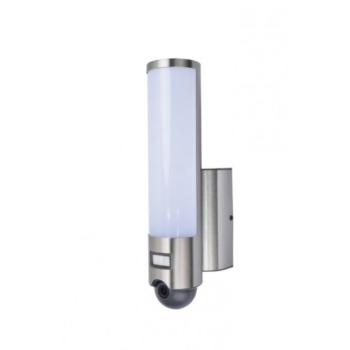 LED lámpatest , oldalfali , mozgásérzékelős , 15.5W , CCT , dimmelhető , króm , kamerával , kültéri , IP44 , LUTEC CONNECT , ELARA kép