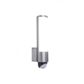 LED lámpatest , oldalfali , mozgásérzékelős , 15.5W , meleg fehér , króm , kültéri , IP44 , LUTEC , LEDA kép