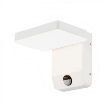 LED lámpatest , oldalfali , mozgásérzékelős , 17W , meleg fehér , négyzet , fehér , kültéri , IP65 kép