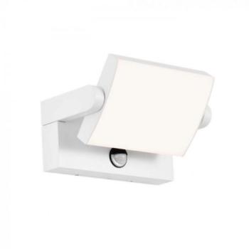 LED lámpatest , oldalfali , mozgásérzékelős , 17W , természetes fehér , téglalap , fehér , kültéri , IP65 kép