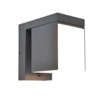 LED lámpatest , oldalfali , napelemes , meleg fehér , szürke , kültéri , IP54 , LUTEC , PRIMA kép