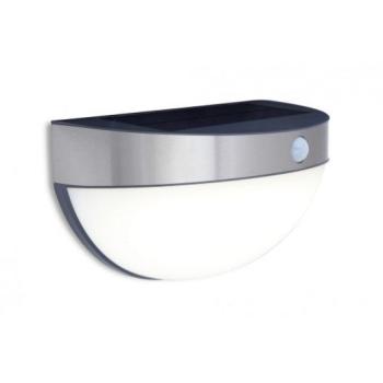 LED lámpatest , oldalfali , napelemes , mozgásérzékelős , 2.3W , természetes fehér , kültéri , IP44 , LUTEC , BUBBLE kép