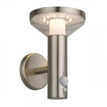 LED lámpatest , oldalfali , napelemes , mozgásérzékelővel , 2W , meleg fehér , kültéri , IP44 kép
