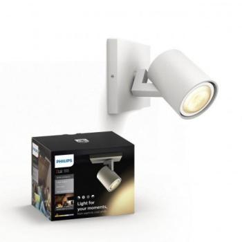 Led lámpatest , Philips Hue , Adore , fali , spot ,1 x 5W GU10 , dimmelhető , CCT , fehér , Bluetooth , távirányítóval , IP44 kép