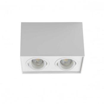 LED lámpatest , spot ,  2xGU10 , felületre szerelhető , billenthető , fehér , GORD kép