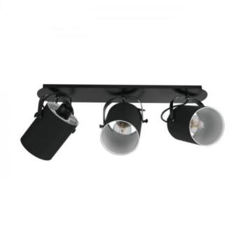 LED lámpatest , spot , 3 x E27 foglalat , billenthető , fekete , EGLO , VILLABATE , 33647 kép
