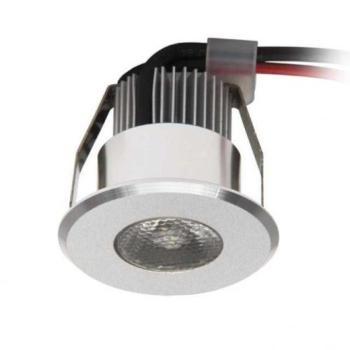 Led lámpatest , spot , HAXA , 1W , meleg fehér , kerek , szürke kép