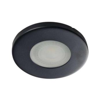 LED lámpatest , spot keret , süllyesztett , kerek , MR16 , GU10 , fekete , IP44 , Marin kép