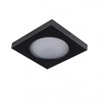 LED lámpatest , spot keret , süllyesztett , négyzet , GU10 , fekete , IP44 , FLINI kép