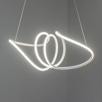LED lógó világítás Loca, műanyag, fehér, 56 W, hossz 70 cm kép