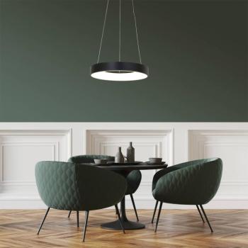 LED lógó világítás Ringlede, Ø 48 cm, fekete kép