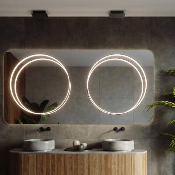 LED lógó világítás Rio 55, függőleges 3.000 K fekete kép