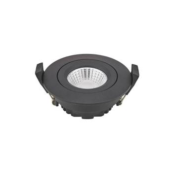 LED mennyezetbe süllyesztett spot Diled, Ø 8,5 cm, 6 W, 3000 K, fekete kép