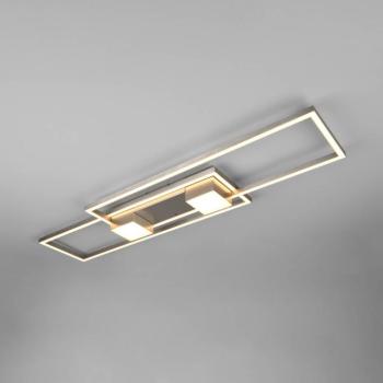 LED mennyezeti lámpa Albany, nikkel, 100 x 28 cm, alumínium CCT kép