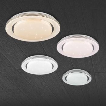 LED mennyezeti lámpa Atria, Ø 58 cm, fehér, műanyag, CCT kép