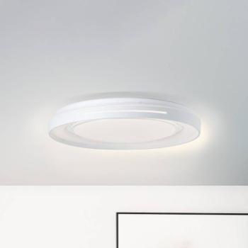 LED mennyezeti lámpa Barty, fehér/króm, Ø 48,5 cm, CCT, fém kép