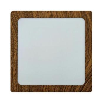  LED Mennyezeti lámpa BLOCK LED/12W/230V 4200K 16,3x16,3 cm barna  kép