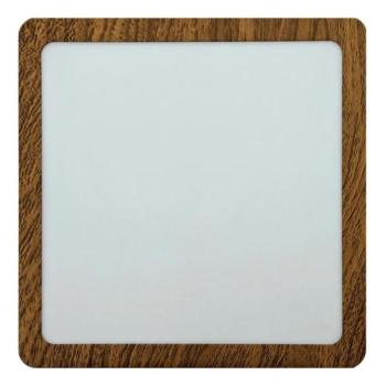 LED Mennyezeti lámpa BLOCK LED/18W/230V 4200K 22x22 cm barna  kép