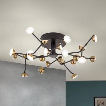 LED mennyezeti lámpa Blossom, 24 égős kép