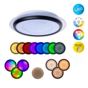 LED mennyezeti lámpa Canna RGB CCT távirányítóval kép
