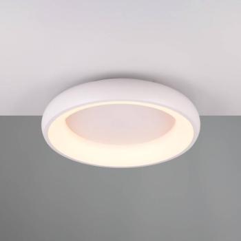LED mennyezeti lámpa Cardona, Ø 46,5 cm, matt fehér, fém, CCT kép