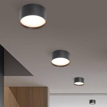 LED mennyezeti lámpa CMD 9094, Ø 15 cm, antracit, IP44, fém kép