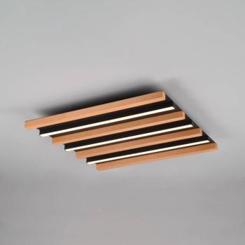 LED mennyezeti lámpa Fontana, 46 x 30 cm fa/fekete fa/fém kép