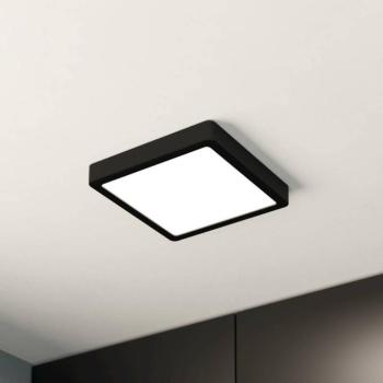 LED mennyezeti lámpa Fueva 5 IP44 3000K fekete 21x21cm 21x21cm kép