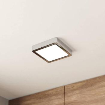 LED mennyezeti lámpa Fueva 5 IP44 3000K króm 16x16cm 16x16cm kép