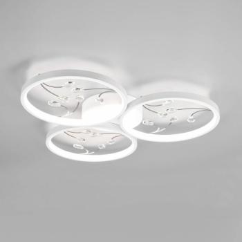 LED mennyezeti lámpa Groovy háromfényű fehér 4,000K kép