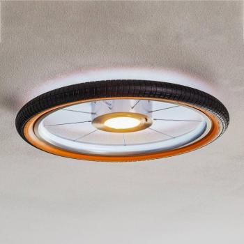 LED mennyezeti lámpa kerék, RGB, fekete kép