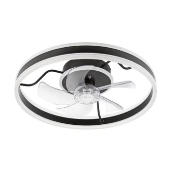  LED mennyezeti lámpa látorral APOLLO LED/38W/230V fekete + DO  kép