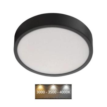  LED Mennyezeti lámpa LED/21W/230V 3000/3500/4000K á. 22,5 cm fekete  kép