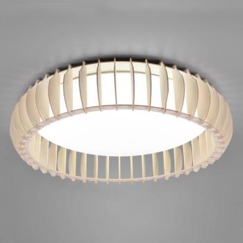 LED mennyezeti lámpa Monte, CCT, Ø 60 cm, fa lámpa kép