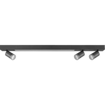  LED Mennyezeti lámpa PÁRIZS LED/24W/230V + 3xGU10/10W fekete  kép