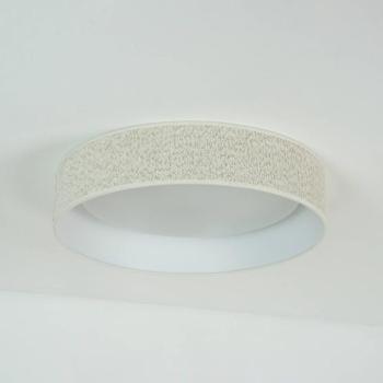 LED mennyezeti lámpa Plafond, krém, szövet, Ø 45 cm, 3 fokozatú fényerősség kép