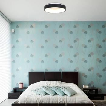 LED mennyezeti lámpa Ringlede 2700 K Ø 38 cm fekete kép
