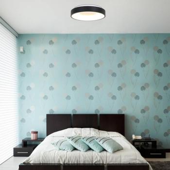 LED mennyezeti lámpa Ringlede 2700 K Ø 48 cm fekete kép