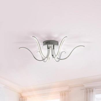 LED mennyezeti lámpa Valerie 6 lámpás Ø67cm acél kép