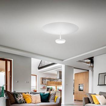 LED mennyezeti lámpa Yuko, fehér, fém, 23 cm magas, dimmelhető kép